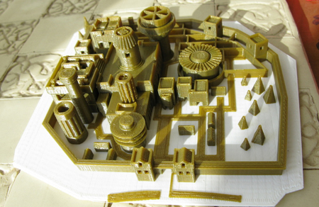 3d printed winterfell from game of thrones