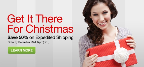 save on christmas expedited shipping