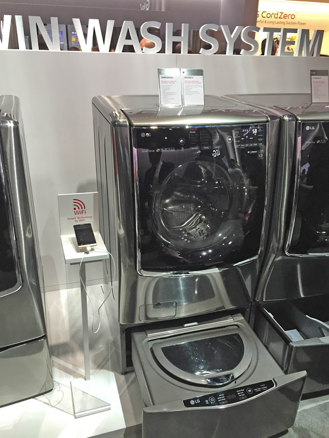 CES 2015: LG Mini Washer Pedestal Lets You Do Two Loads of ...
