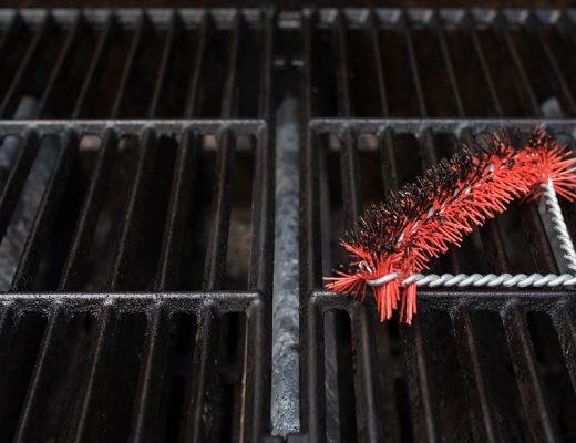 Grill Brush Cleaning Grill