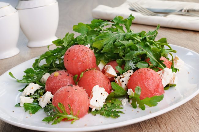summer-arugula-watermelon-feta-salad