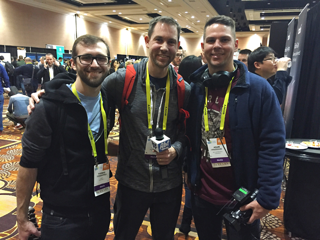 three Abt employees at CES 2017
