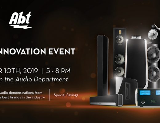 speakers and audio equipment announcing abt audio event