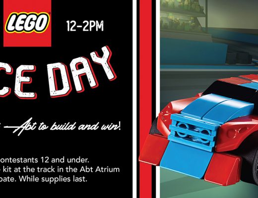 lego race day event banner
