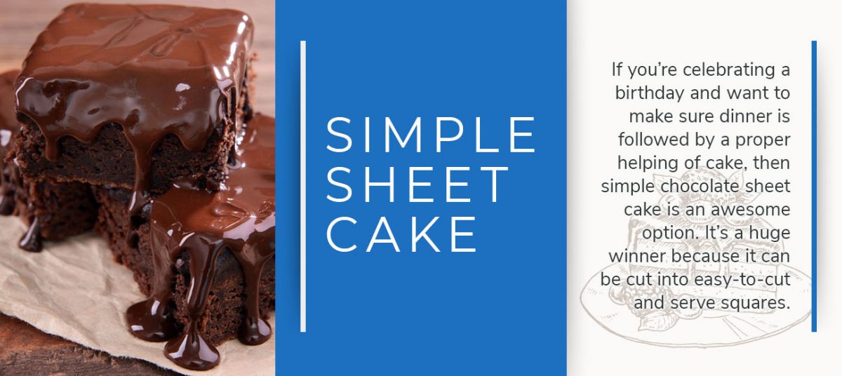 simple sheet cake graphic