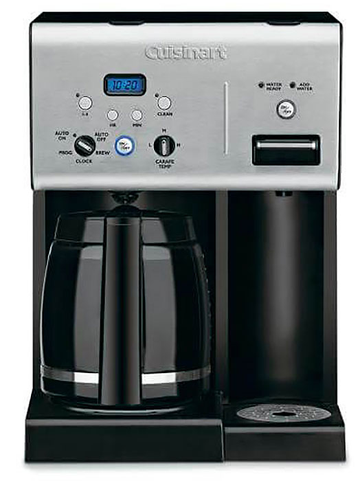 Cuisinart Coffee Plus Black 12 Cup Programmable Coffeemaker Plus Hot Water System