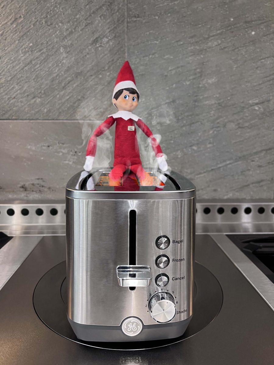 Elf on a Shelf - Toasting His Toes