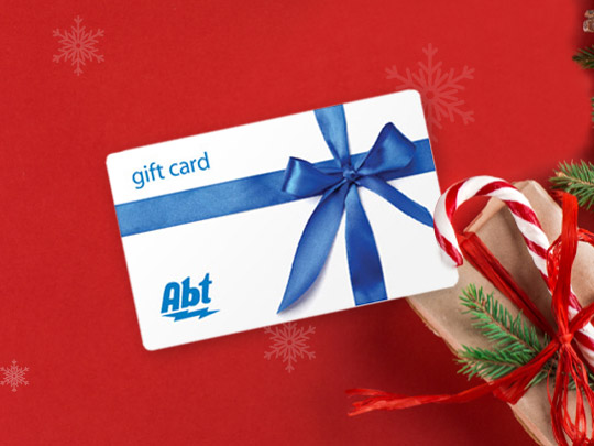 Abt gift card with candy cane
