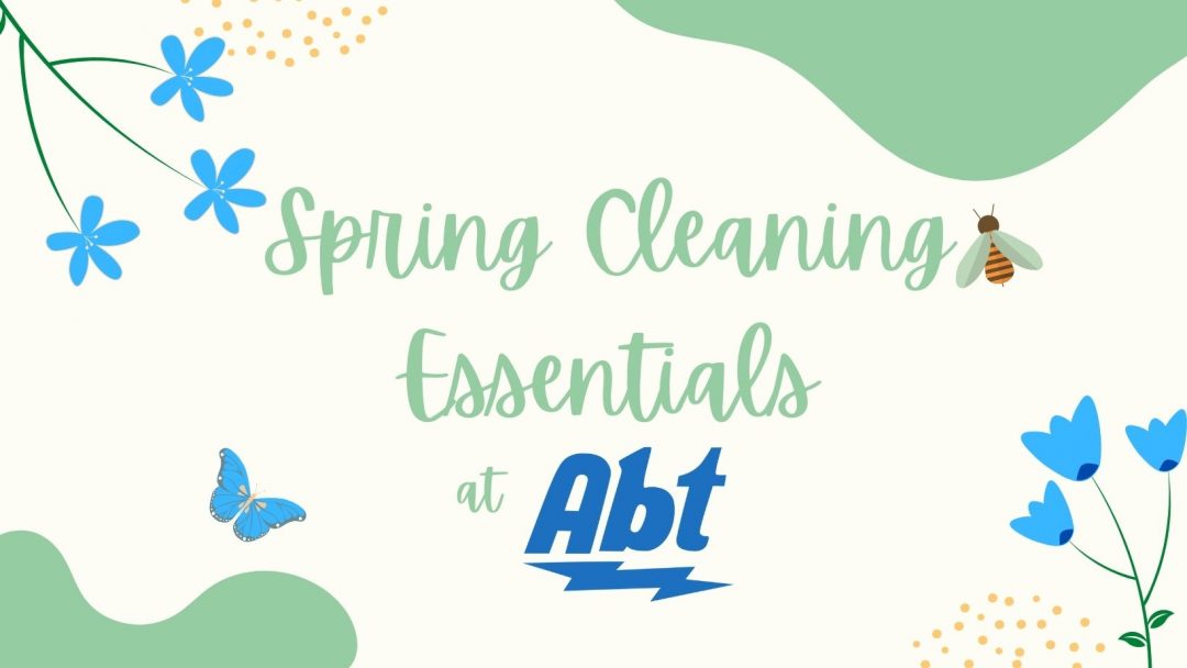 banner: spring cleaning essentials with Abt