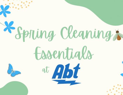banner: spring cleaning essentials with Abt
