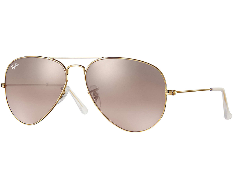 gold ray-ban aviator sunglasses