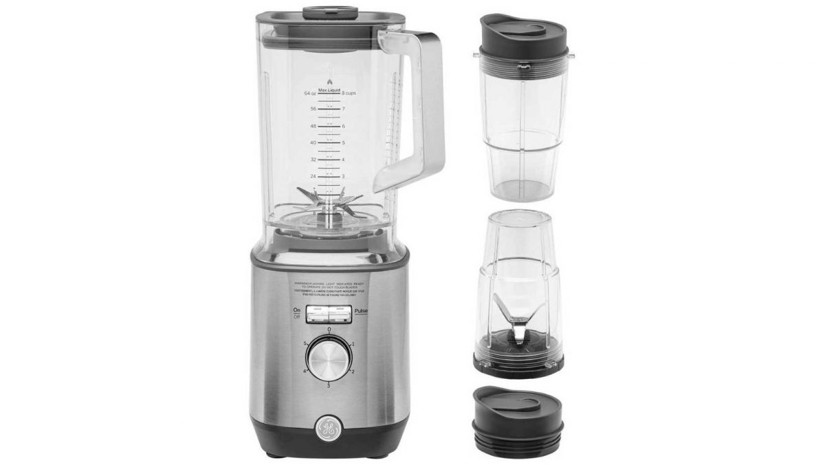 GE 5-Speed Blender with two cups