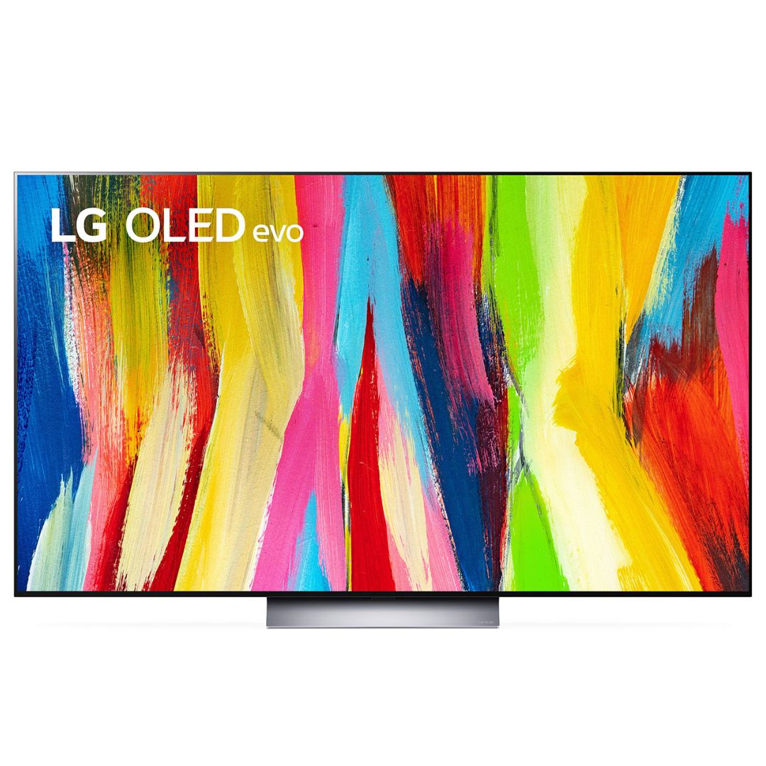 front view of a 77" LG C2 OLED Tv