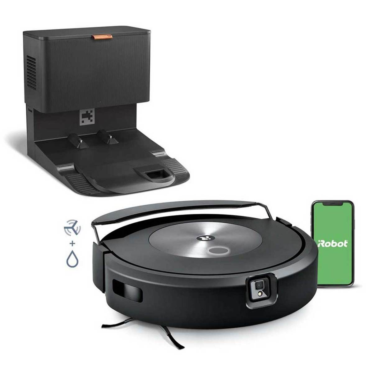 roomba combo j7+ out of its dock