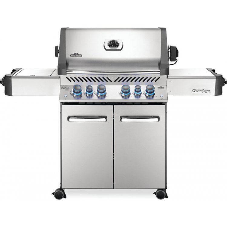 stainless steel Napoleon Prestige 500 gas grill