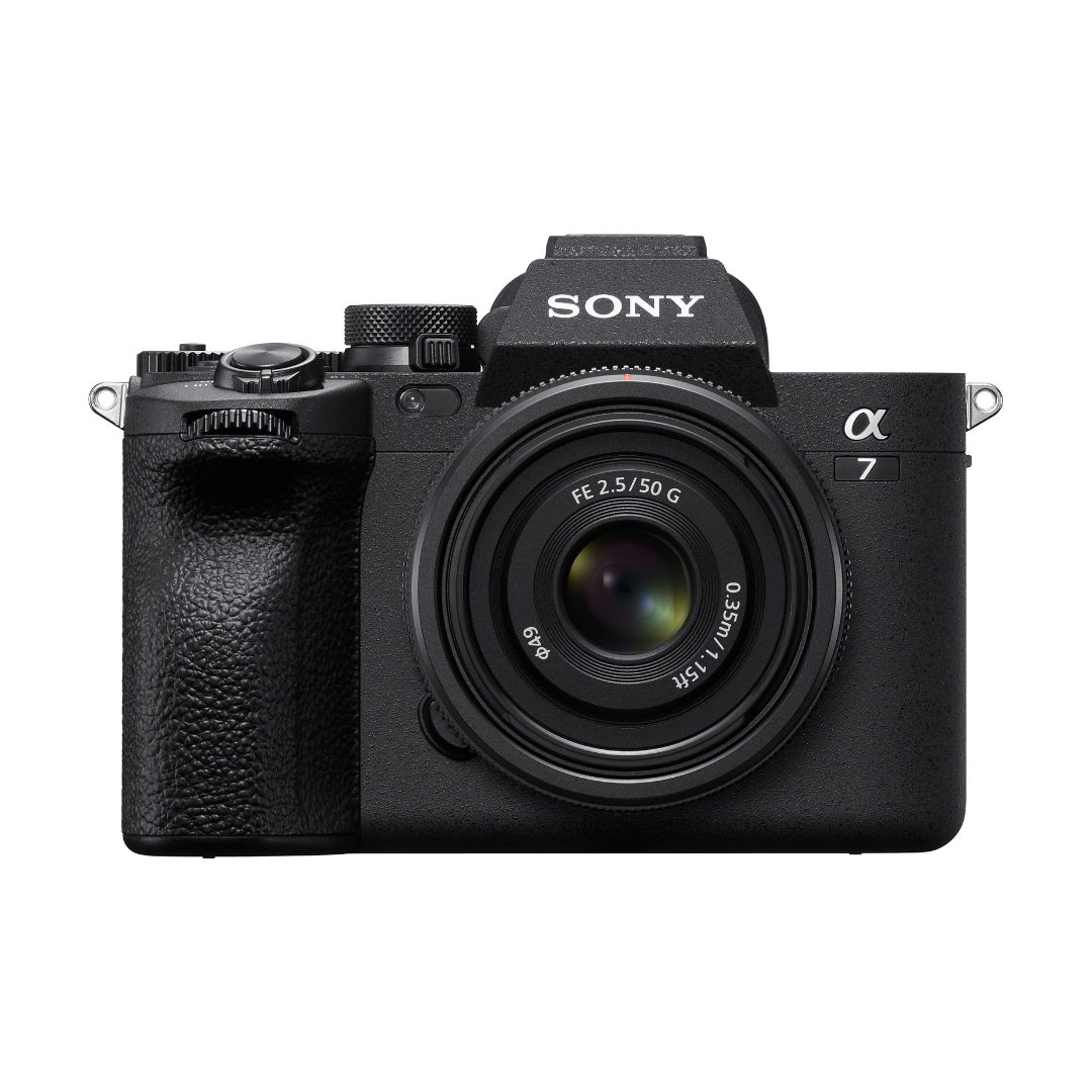 The Sony Alpha a7 IV Mirrorless Digital Camera, a professional black camera best for live events