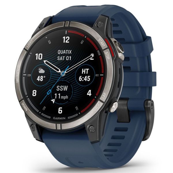 Garmin quatix Smartwatch 7 Pro Marine GPS 47mm with a blue band
