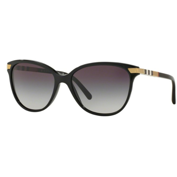 Burberry Cat Eye Sunglasses, Black Frames, 57mm
