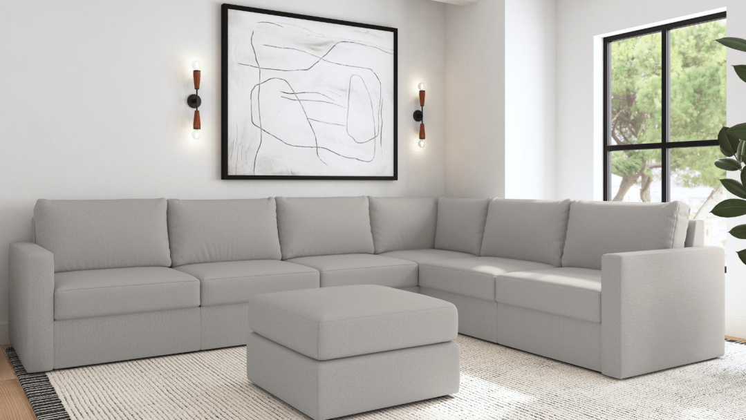 Flexsteel Flex modular sectional couch.