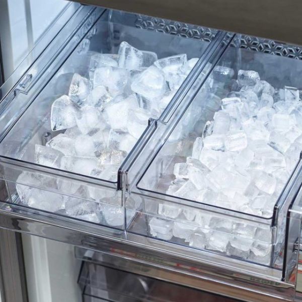 Ice bites and Ice cubes in the freezer