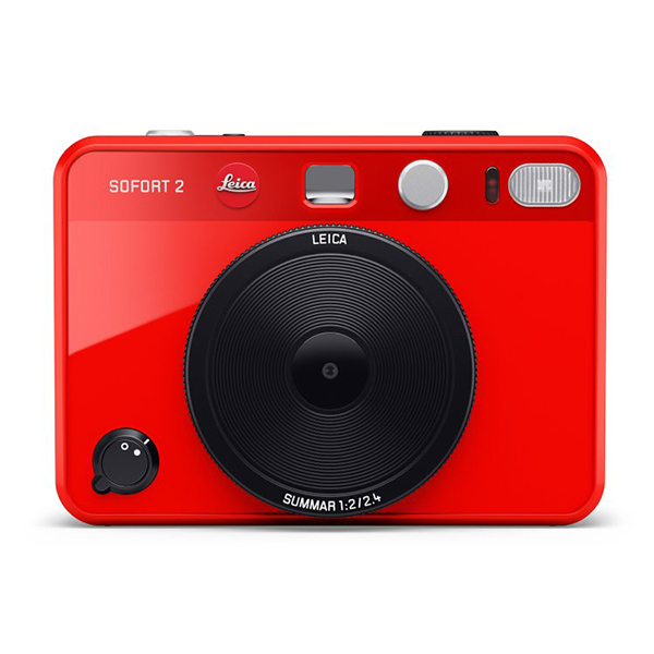 A red instant film camera as a Mother's Day gift